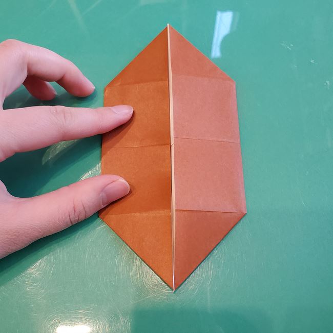 折り紙の犬 伏せしてかわいい折り方作り方②からだ(13)