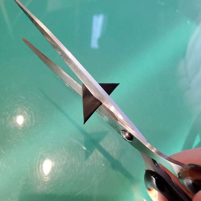 炭治郎の剣の折り紙 日輪刀の作り方折り方②鐔(7)