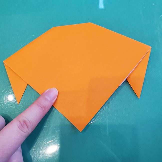犬の折り紙 一枚で簡単な折り方作り方(7)