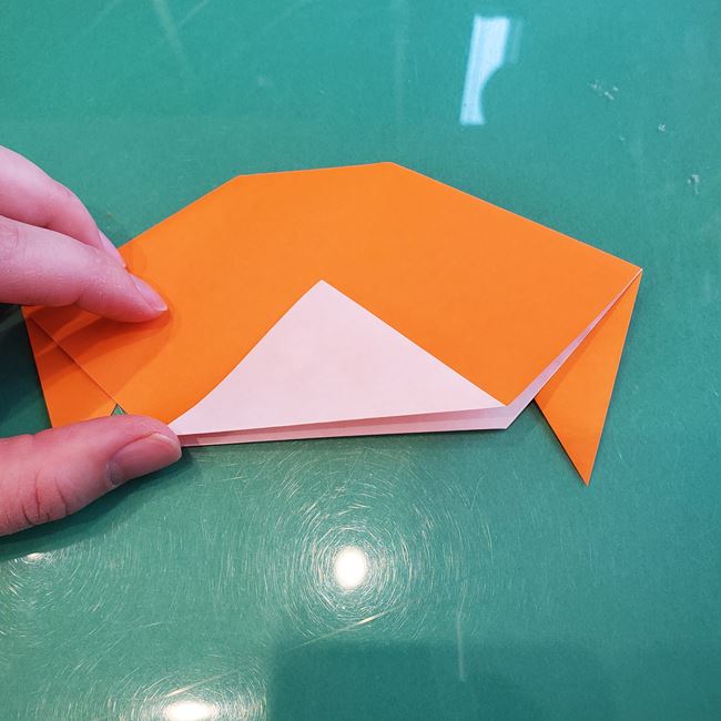 犬の折り紙 一枚で簡単な折り方作り方(8)