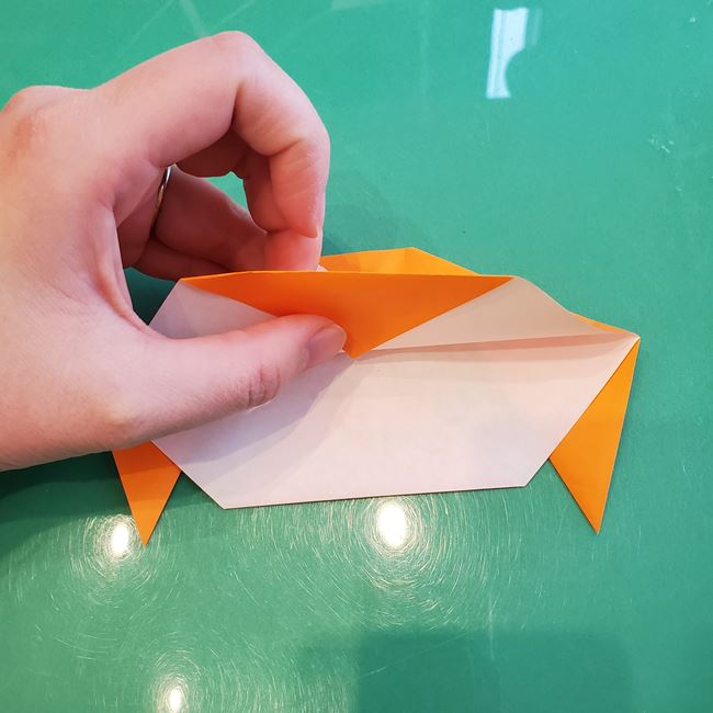 犬の折り紙 一枚で簡単な折り方作り方(9)