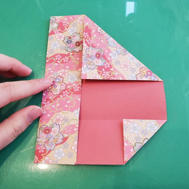 箸袋 折り紙のうさぎの折り方作り方①ウサギ(11)