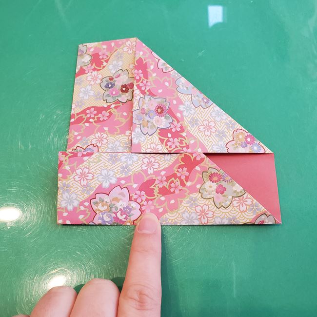 箸袋 折り紙のうさぎの折り方作り方①ウサギ(12)