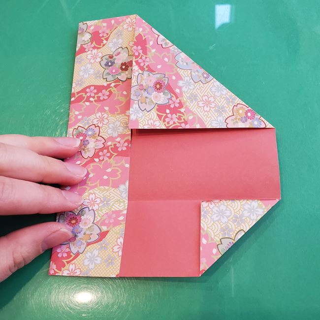 箸袋 折り紙のうさぎの折り方作り方①ウサギ(13)