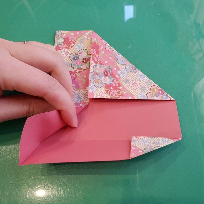 箸袋 折り紙のうさぎの折り方作り方①ウサギ(14)