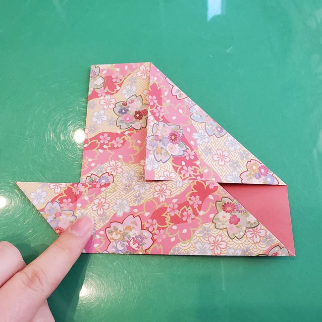 箸袋 折り紙のうさぎの折り方作り方①ウサギ(16)