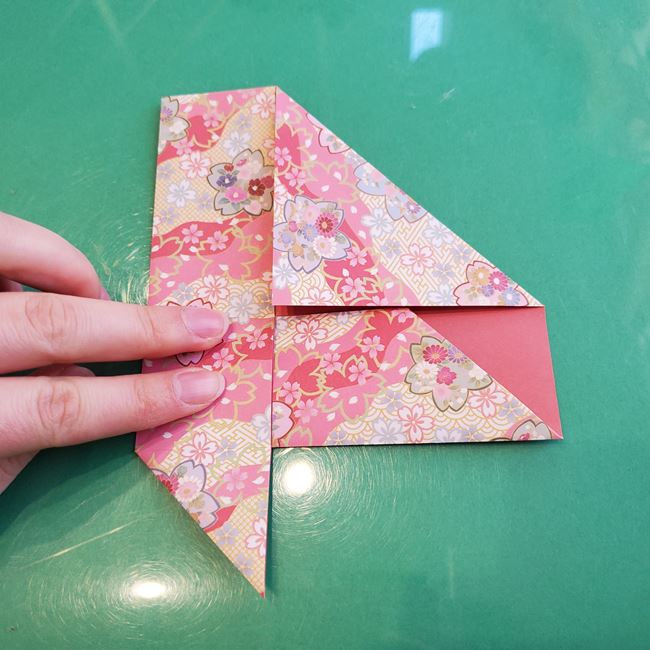 箸袋 折り紙のうさぎの折り方作り方①ウサギ(17)