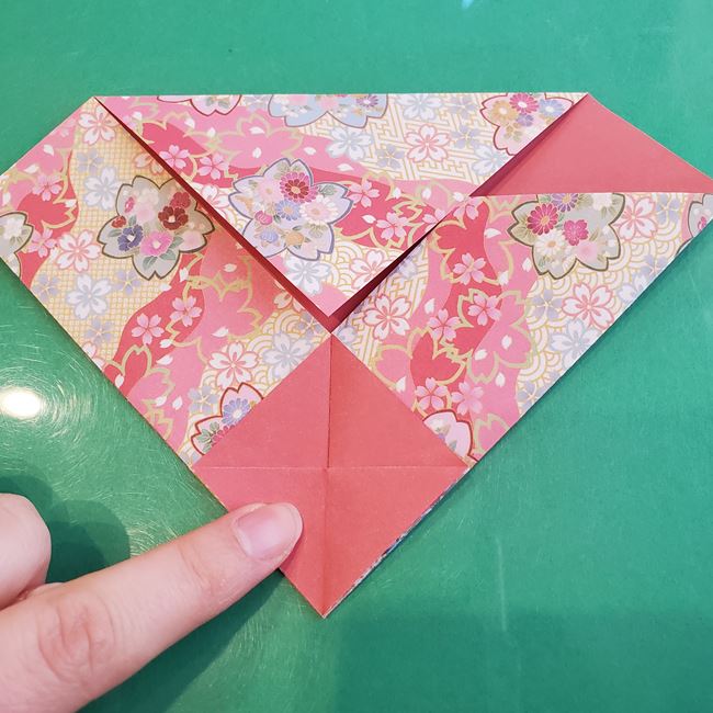 箸袋 折り紙のうさぎの折り方作り方①ウサギ(21)