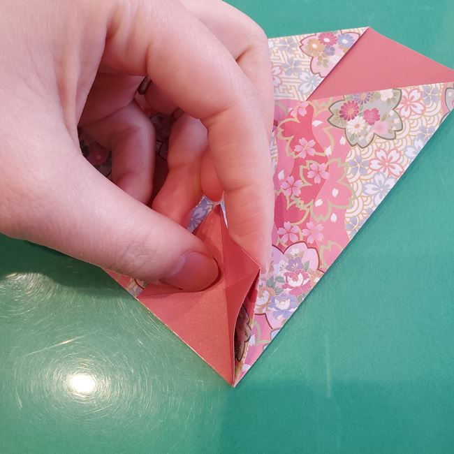 箸袋 折り紙のうさぎの折り方作り方①ウサギ(22)