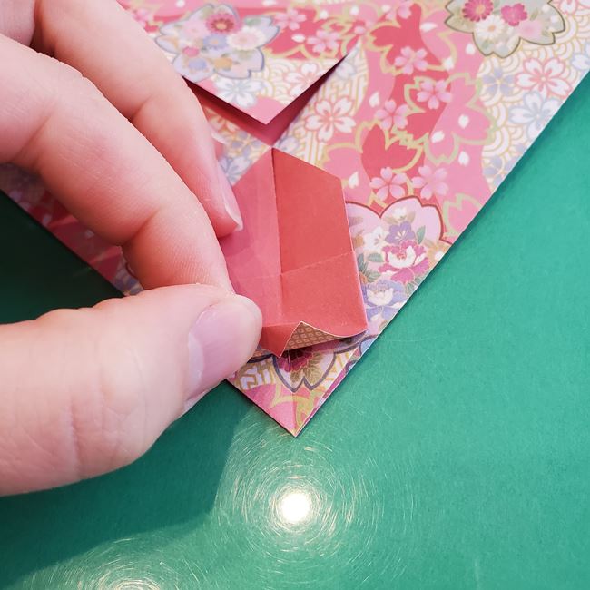 箸袋 折り紙のうさぎの折り方作り方①ウサギ(28)