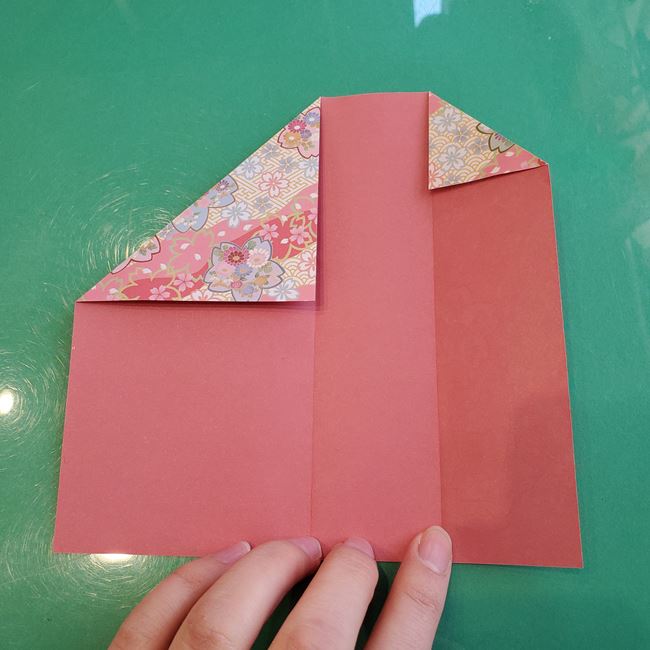 箸袋 折り紙のうさぎの折り方作り方①ウサギ(9)