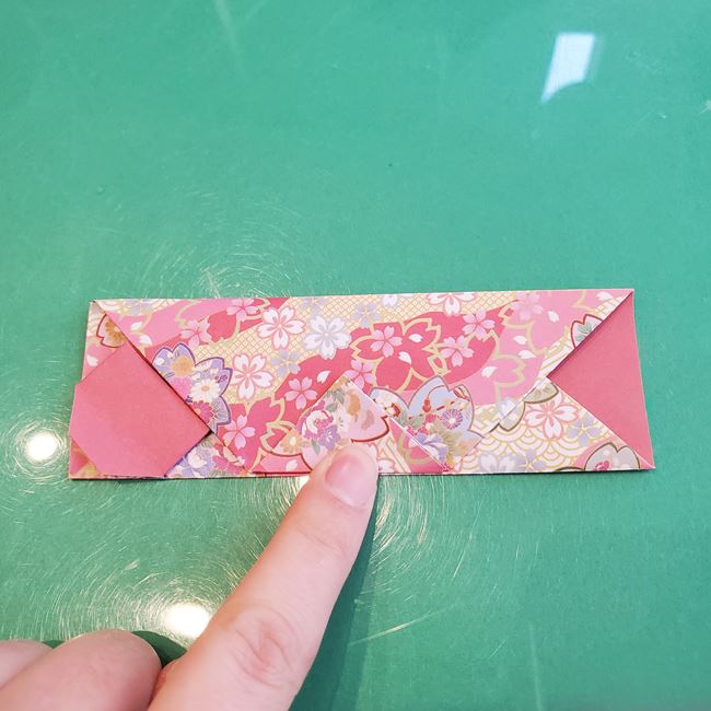 箸袋 折り紙のうさぎの折り方作り方②袋にする(16)