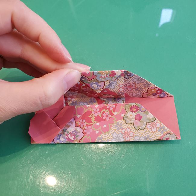 箸袋 折り紙のうさぎの折り方作り方②袋にする(17)