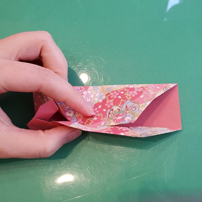 箸袋 折り紙のうさぎの折り方作り方②袋にする(18)