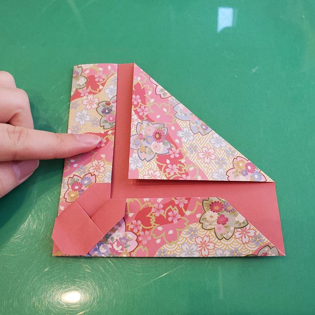 箸袋 折り紙のうさぎの折り方作り方②袋にする(6)