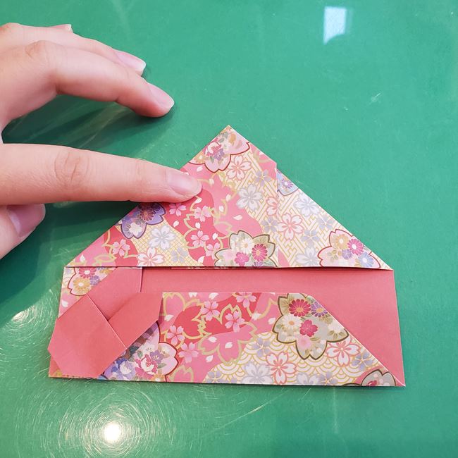 箸袋 折り紙のうさぎの折り方作り方②袋にする(7)