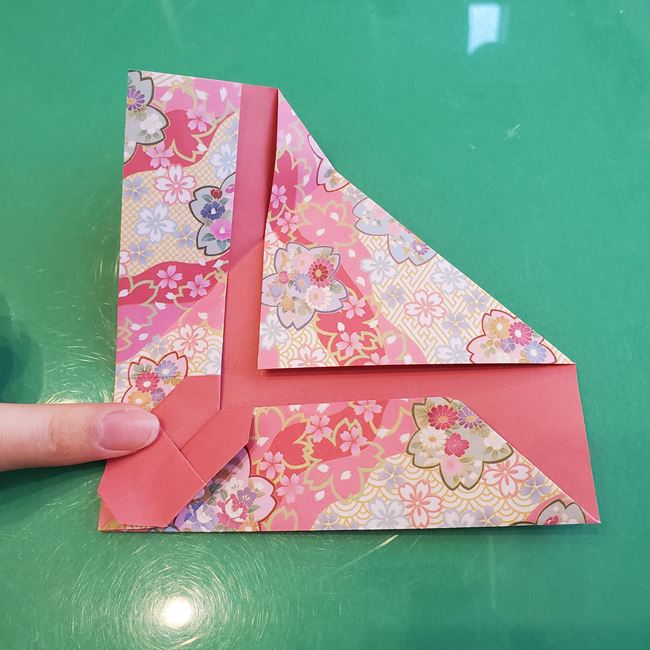 箸袋 折り紙のうさぎの折り方作り方②袋にする(8)