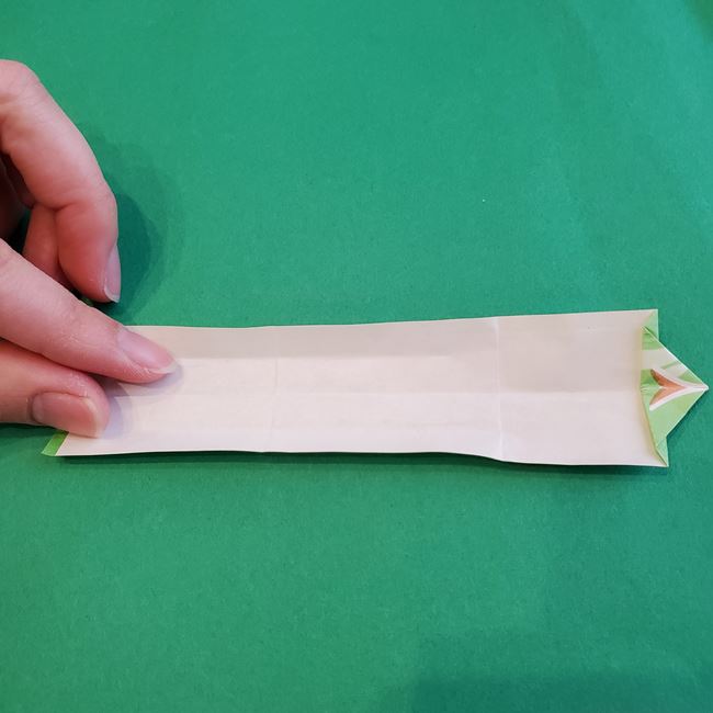 箸袋で箸置きの折り方 うさぎの折り紙①胴体(15)