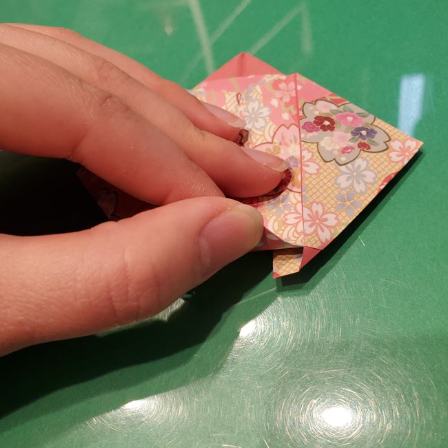 雛人形の着物の折り紙 簡単な折り方作り方(10)