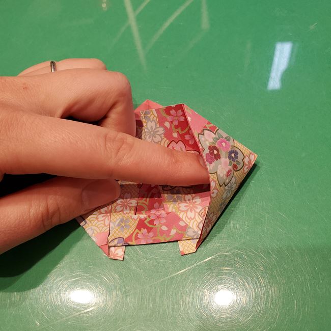 雛人形の着物の折り紙 簡単な折り方作り方(12)