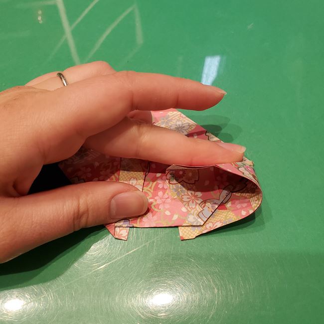 雛人形の着物の折り紙 簡単な折り方作り方(13)