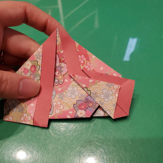 雛人形の着物の折り紙 簡単な折り方作り方(18)