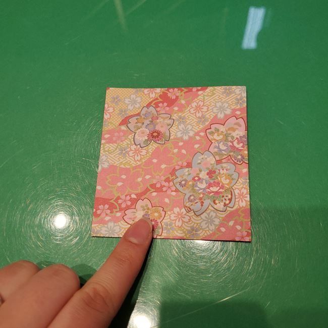 雛人形の着物の折り紙 簡単な折り方作り方(3)