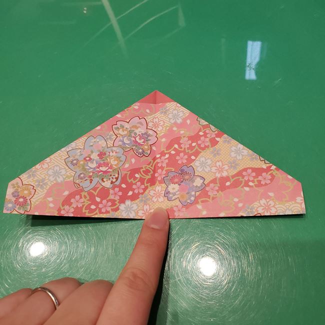 雛人形の着物の折り紙 簡単な折り方作り方(7)