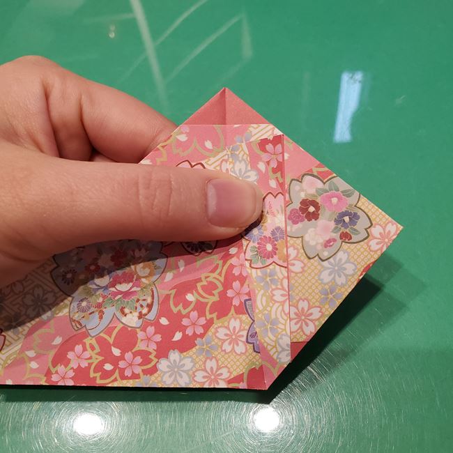 雛人形の着物の折り紙 簡単な折り方作り方(8)