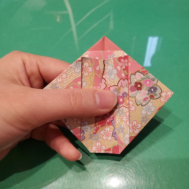 雛人形の着物の折り紙 簡単な折り方作り方(9)