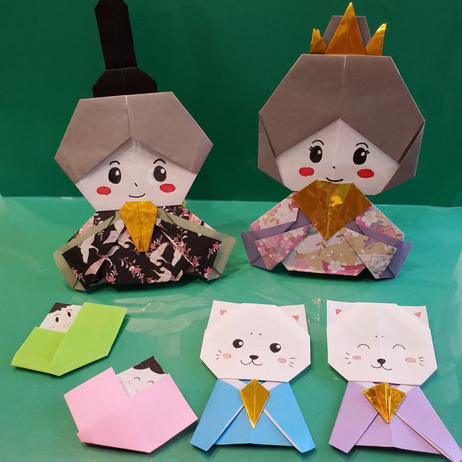 お雛様とお内裏様の折り紙 簡単から立体感ある作り方まで3選 子供と楽しむ折り紙 工作