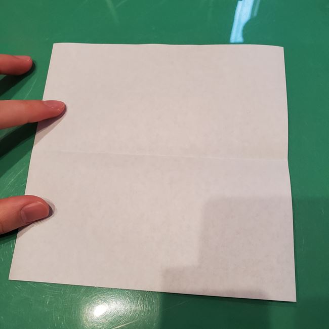 バレンタインのディスプレイ 折り紙でハートの立体的な箱の作り方折り方①折り筋(3)