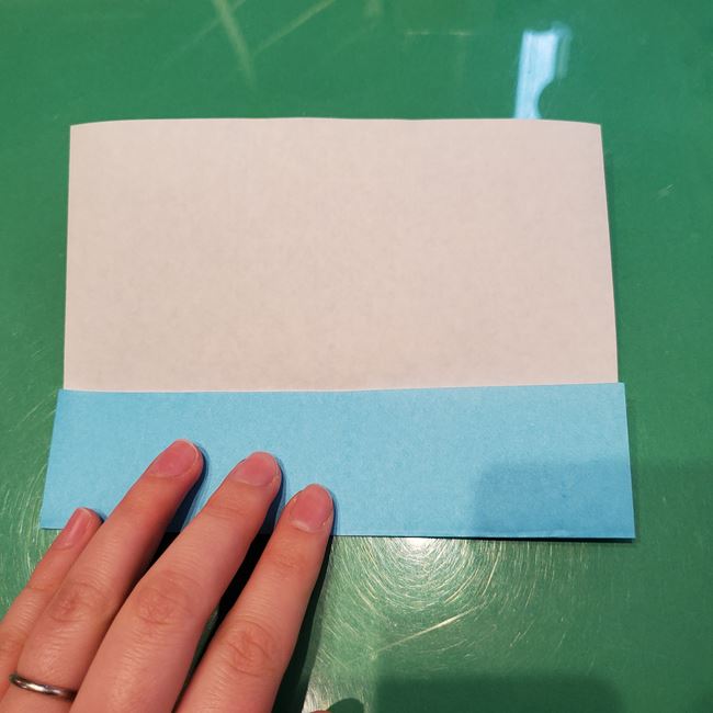 バレンタインのディスプレイ 折り紙でハートの立体的な箱の作り方折り方①折り筋(4)
