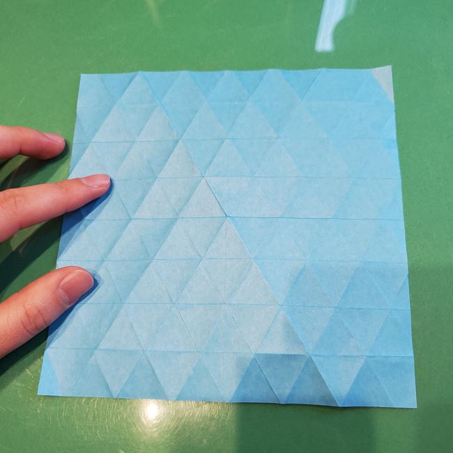 バレンタインのディスプレイ 折り紙でハートの立体的な箱の作り方折り方②立体前半(4)
