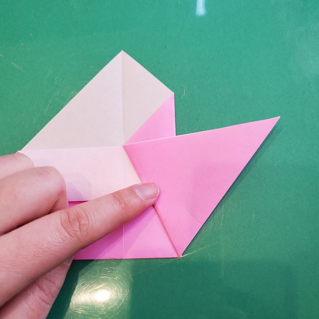 三人官女の折り紙の折り方 簡単な作り方①からだ(11)
