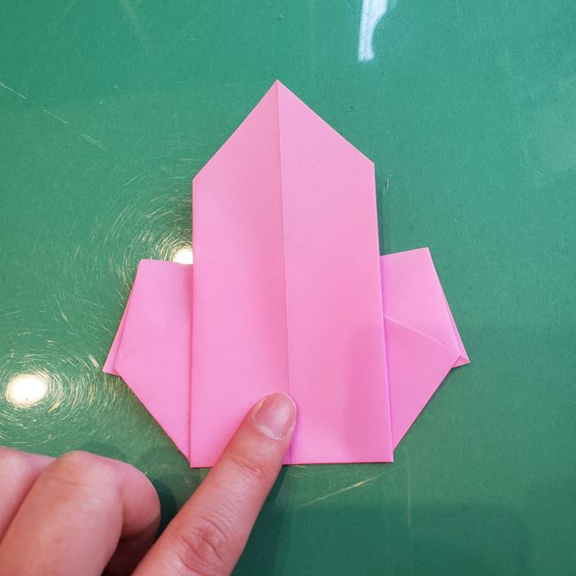 三人官女の折り紙の折り方 簡単な作り方①からだ(18)