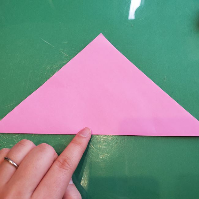 三人官女の折り紙の折り方 簡単な作り方①からだ(2)