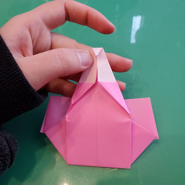 三人官女の折り紙の折り方 簡単な作り方①からだ(20)