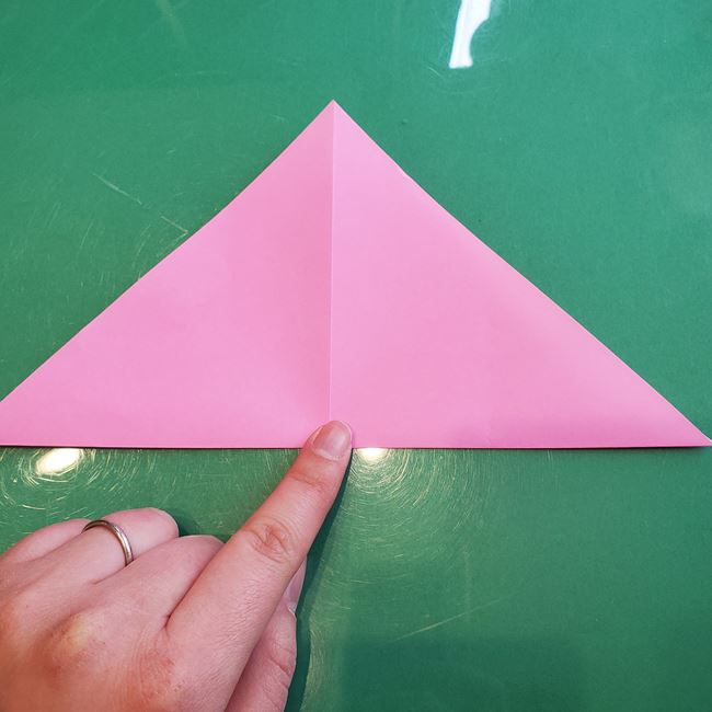 三人官女の折り紙の折り方 簡単な作り方①からだ(4)