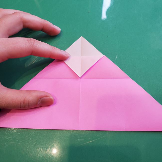 三人官女の折り紙の折り方 簡単な作り方①からだ(7)