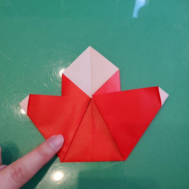 五人囃子の折り紙 簡単な折り方作り方①からだ(14)