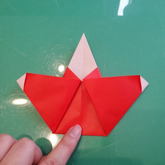 五人囃子の折り紙 簡単な折り方作り方①からだ(17)