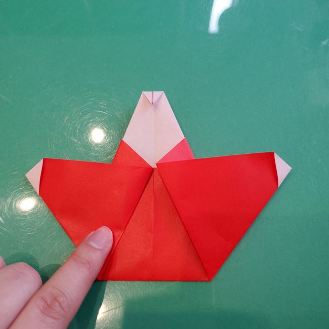 五人囃子の折り紙 簡単な折り方作り方①からだ(18)