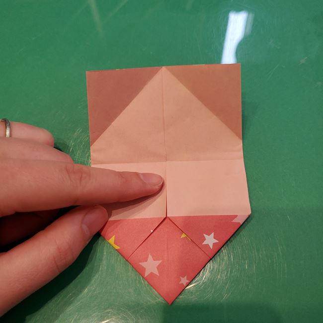 折り紙 ハート猫の作り方折り方①前半(22)