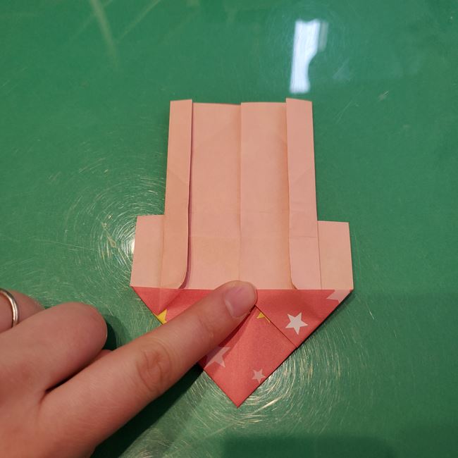 折り紙 ハート猫の作り方折り方①前半(24)
