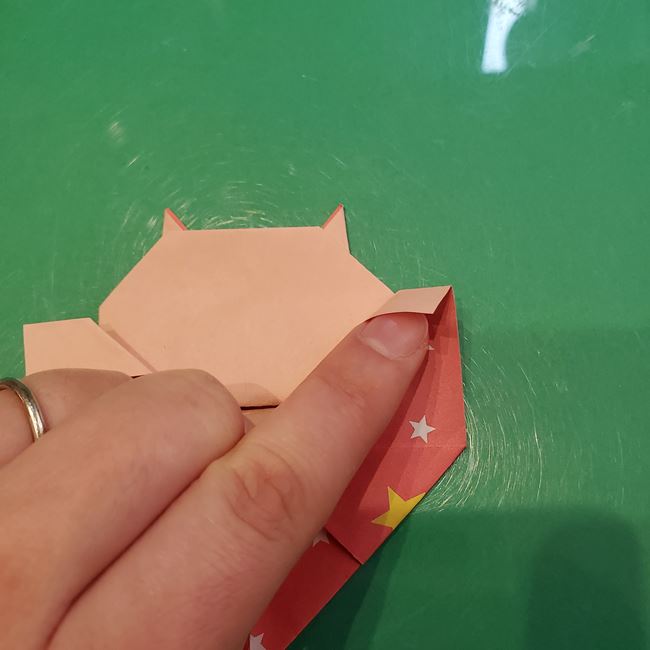折り紙 ハート猫の作り方折り方②後半(14)