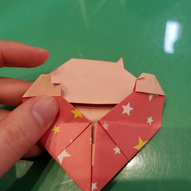折り紙 ハート猫の作り方折り方②後半(17)