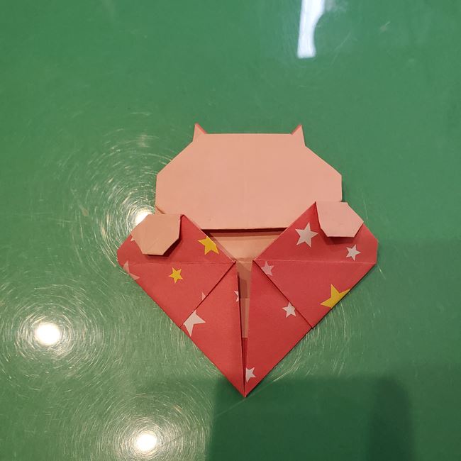 折り紙 ハート猫の作り方折り方②後半(21)