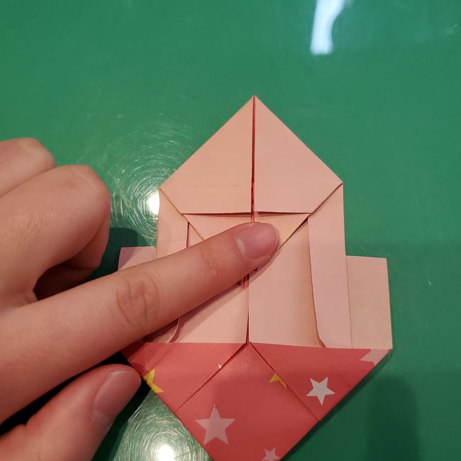 折り紙 ハート猫の作り方折り方②後半(6)