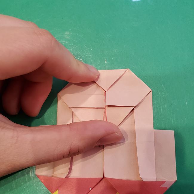 折り紙 ハート猫の作り方折り方②後半(7)